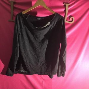 Fashion Nova Dark Gray Long Sleeve